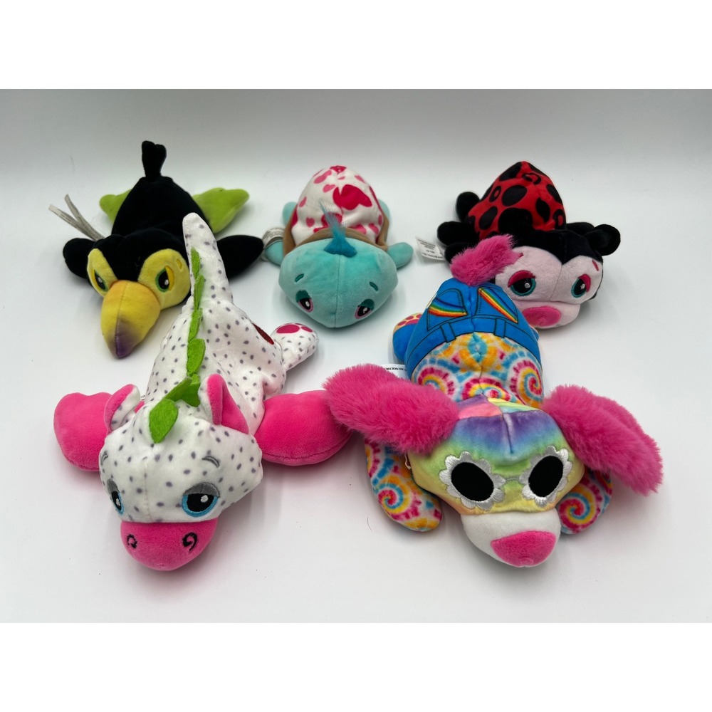 Cutetitos Fruititos‎ and Fashion Puppyitos Plush Lot of 5 Dragon Puppy Bird 2019